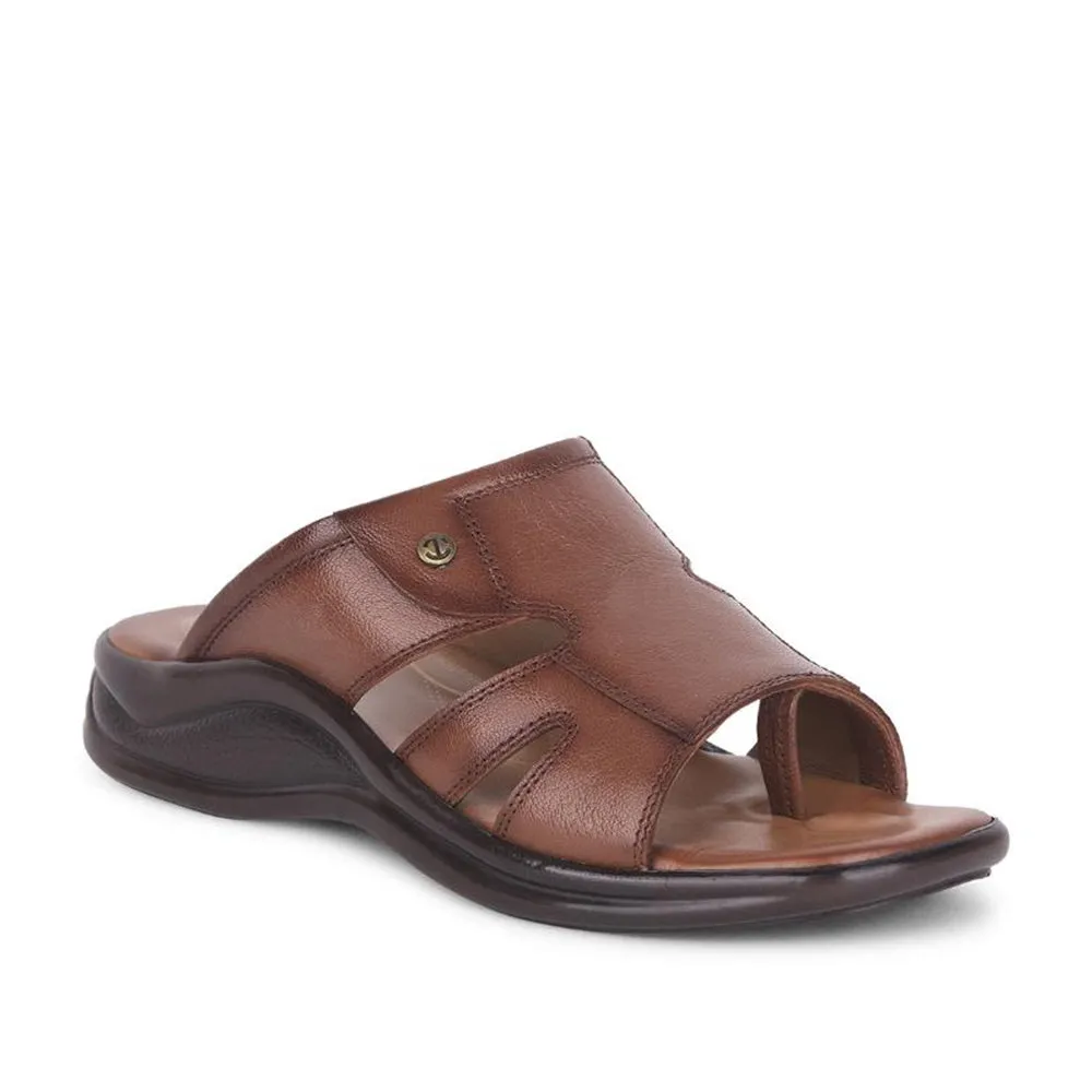 Flat Sandals Lace Up Healers Casual Tan Toe Ring Slippers For Men 2013-903 By Liberty