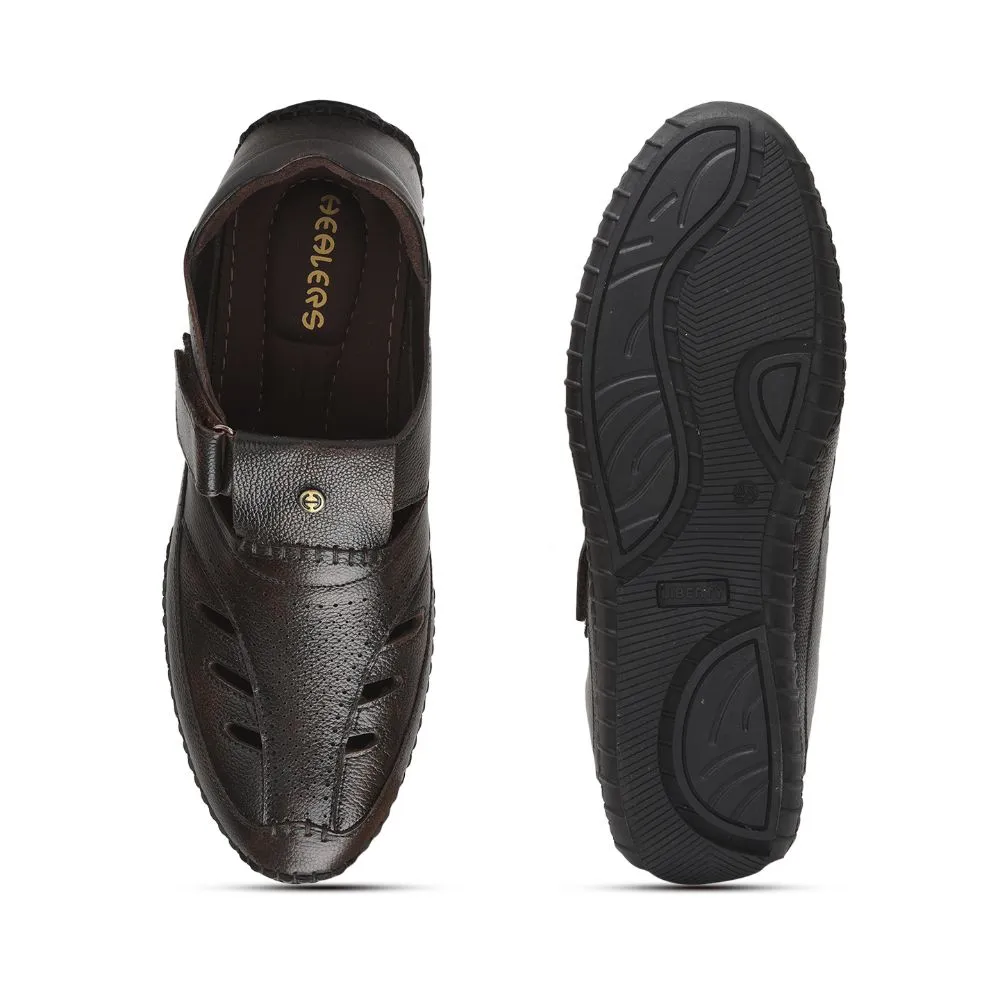 Barbados Vs Royal Barbados Healers Tan Casual Buckle Sandal For Men JPL-205 By Liberty