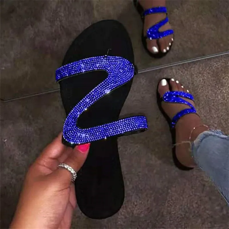 Flat Arch Support Shoes Glitter Slippers Women Summer Sandals shoes