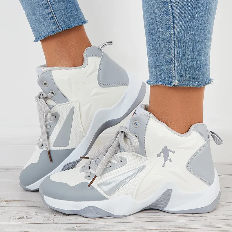 Cold Weather Casual Shoes High Top Lightweight Running Sneakers Basketball Shoes