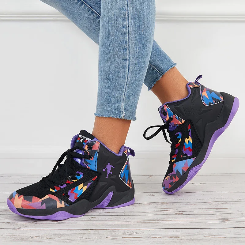 High Top Lightweight Running Sneakers Basketball Shoes Casual Mary Jane Shoe