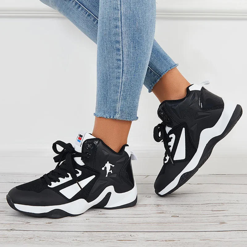 High Top Lightweight Running Sneakers Basketball Shoes Flat Casual Shoes