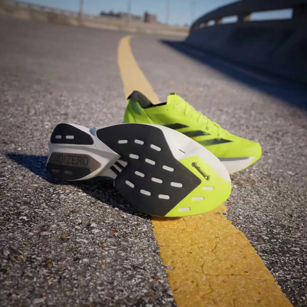 Men's Adizero Adios Pro 3 Running Shoe - lucid lemon / core black / ftwr white - Regular (D) Adidas Shoes Promo Code