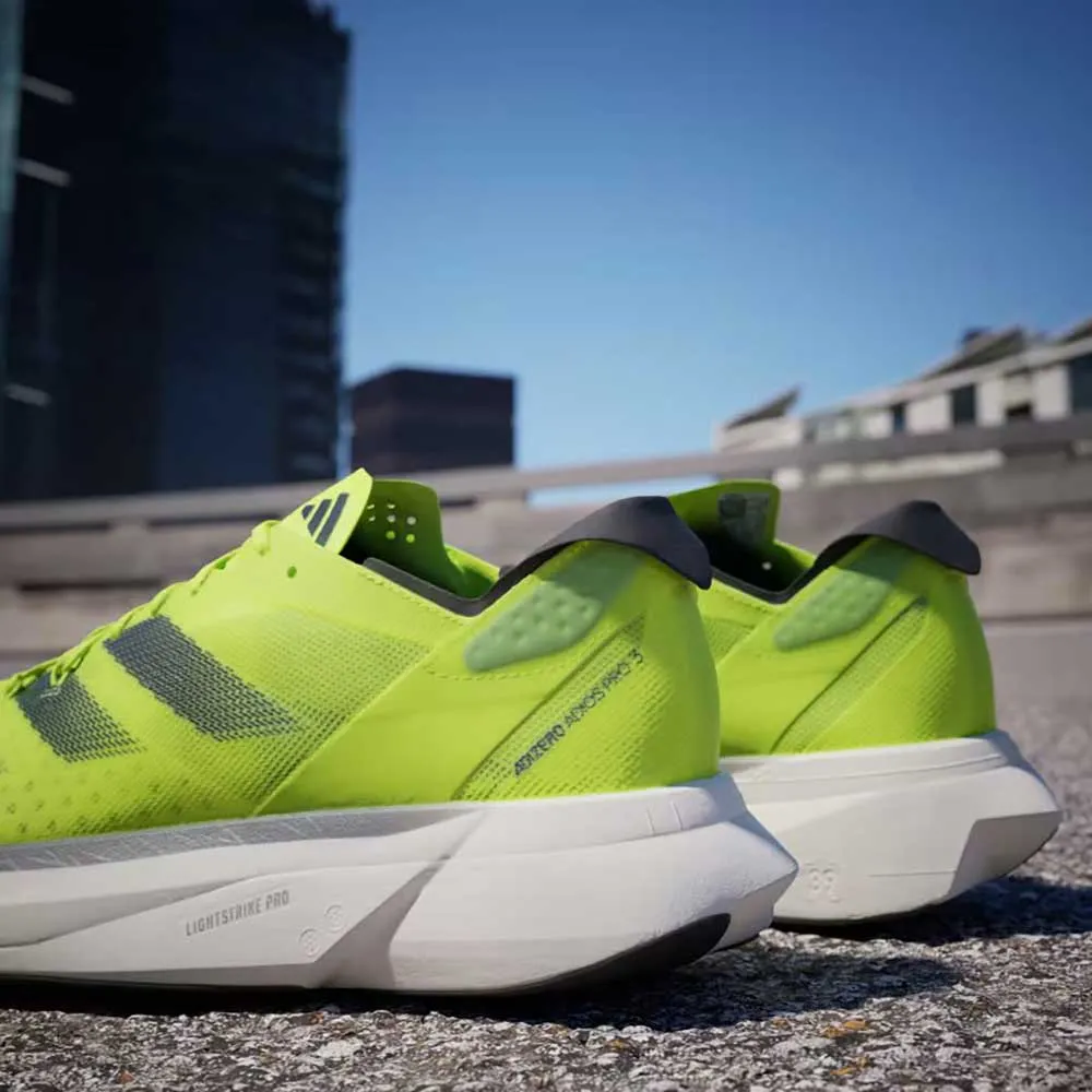 Adidas Maison Margiela Shoes Men's Adizero Adios Pro 3 Running Shoe - lucid lemon / core black / ftwr white - Regular (D)