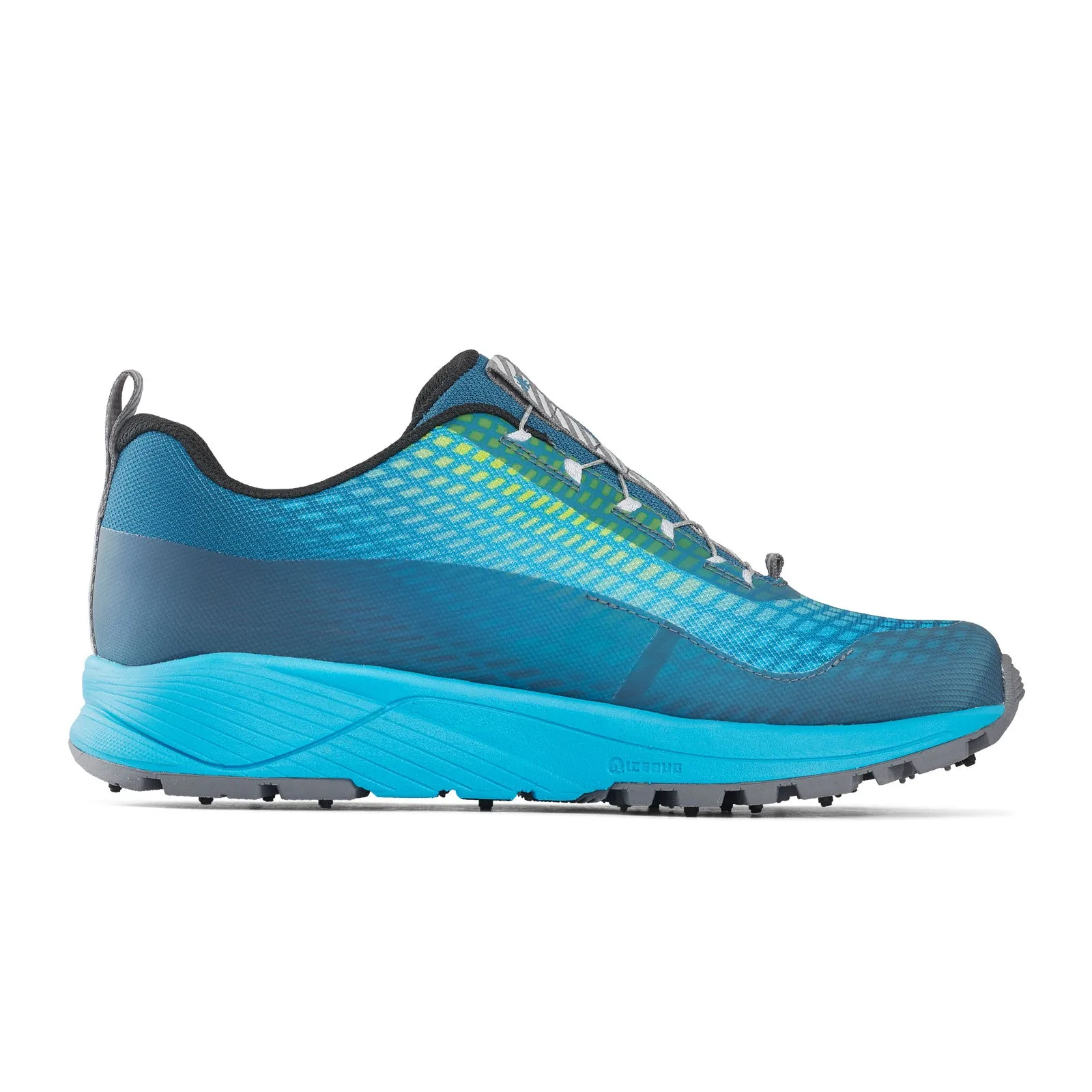 Icebug NewRun BUGrip GTX Running Shoe (Women) - Mist Blue/Aqua with Studs Headout Waterproof Hiking Shoe