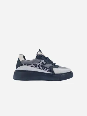 Ida Vegan Leather Platform Leopard Sneakers | Dark Grey Got Sneakers