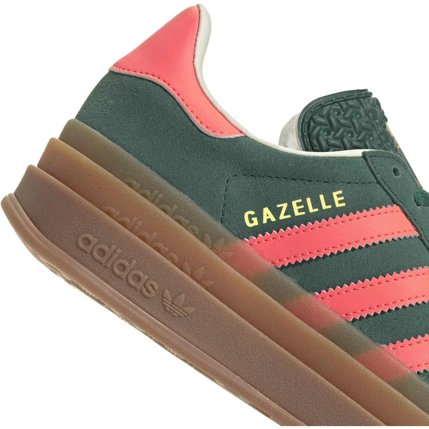 Adidas Shoes Boston adidas Originals Collegiate Green/Signal Coral/Cream White Gazelle Bold J Sneakers