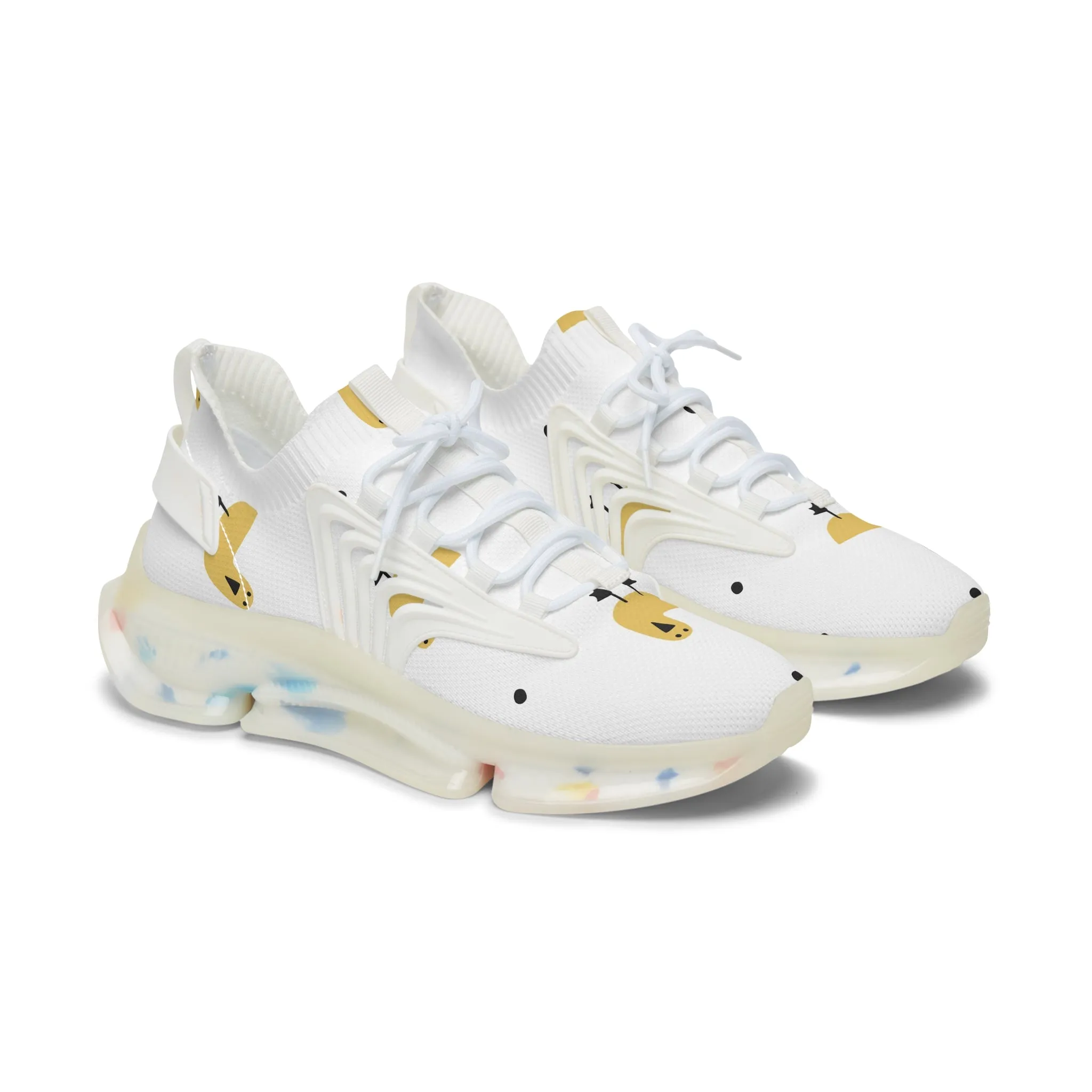 Chic Women's Mesh Sneakers with Whimsical Bird Design - Lightweight Active Footwear Shushop Sneakers