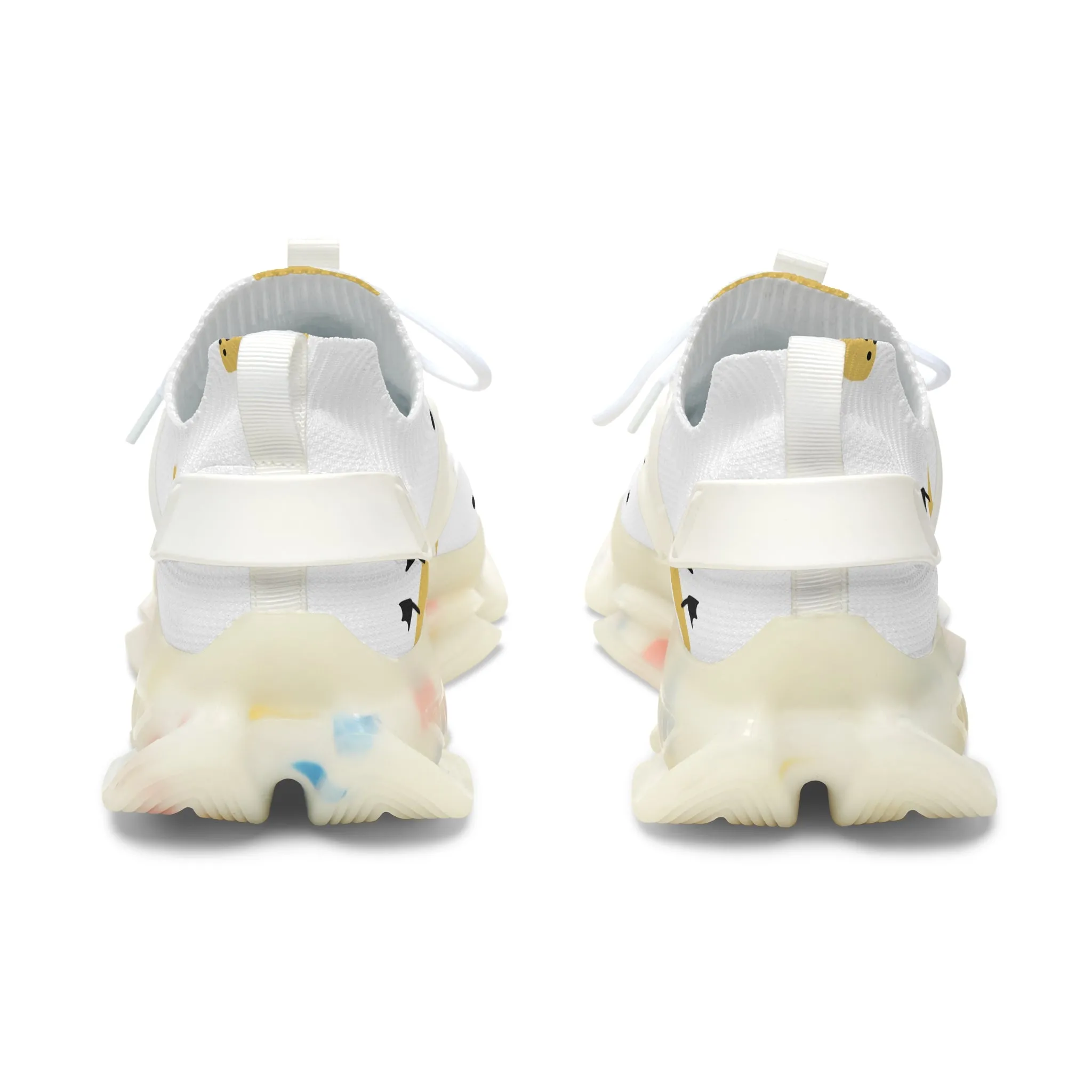 Chic Women's Mesh Sneakers with Whimsical Bird Design - Lightweight Active Footwear No Lace Sneakers