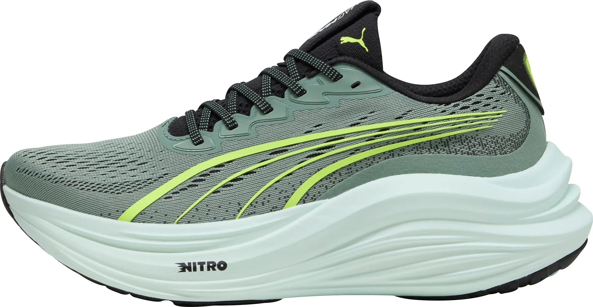Puma MagMax Nitro Mens Running Shoes - Green Asics Indoor Tennis Shoes