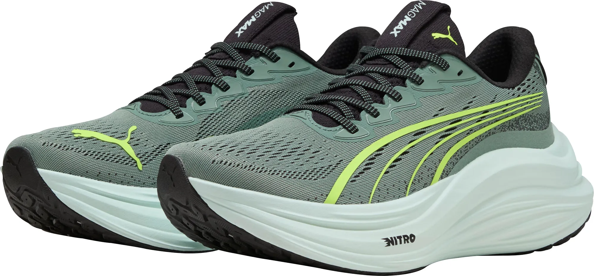 Shoe Carnival Asics Puma MagMax Nitro Mens Running Shoes - Green