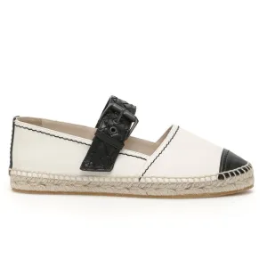 Bottega Veneta Contrasting Panelled Buckle Espadrilles Munro Shoes Flats