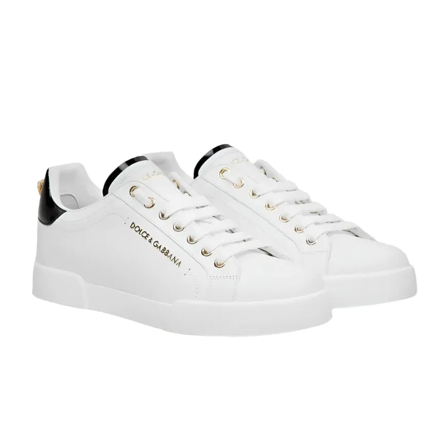 Shoe Trees For Sneakers Dolce & Gabbana Portofino Leather Low-Top Sneakers