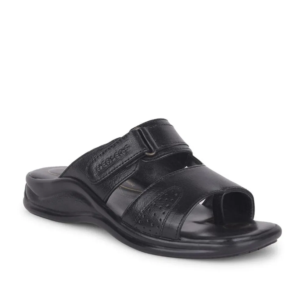 Healers Casual Black Toe Ring Slippers For 2013-901 Men By Liberty Size 16 Sandals