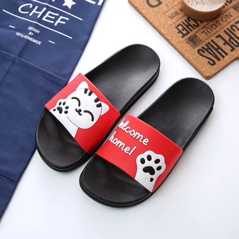 Split Toe Flat Shoes JRON Womens Sliders