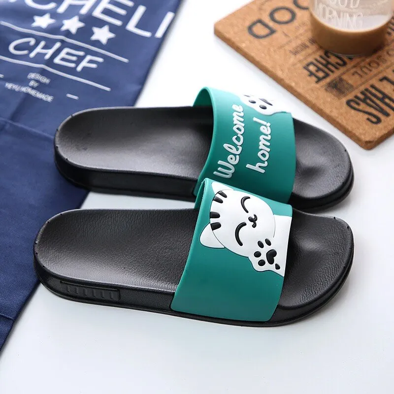 JRON Womens Sliders Leggings With Flat Shoes