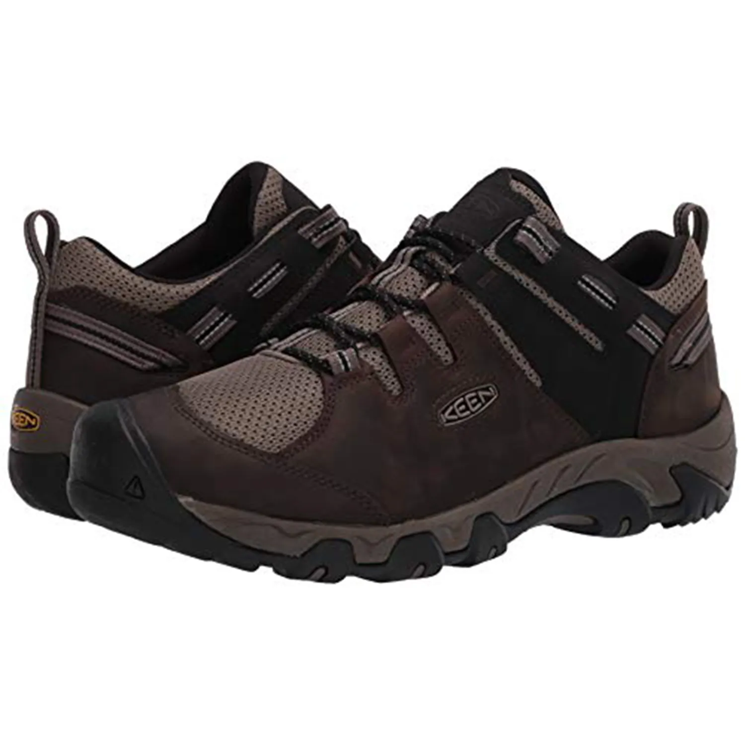 KEEN Men's Steens Vent Hiking Shoe, Brown, 10 Creek Hiking Shoes