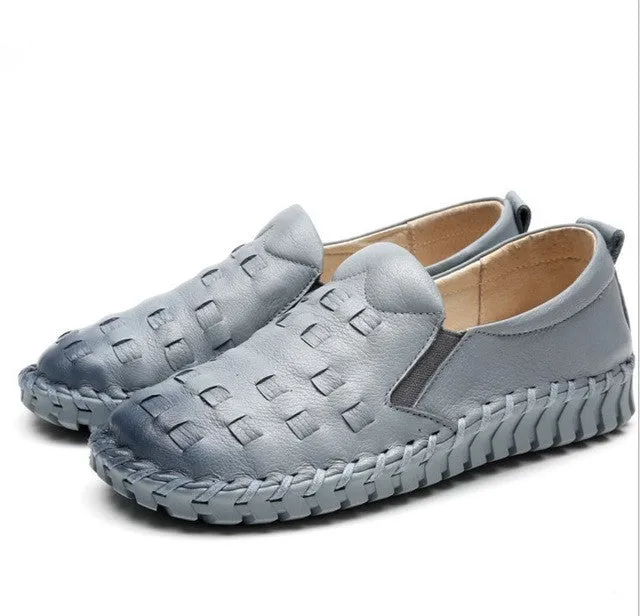 Classic Nylon Casual Shoes Genuine Leather Casual Shoes For Women