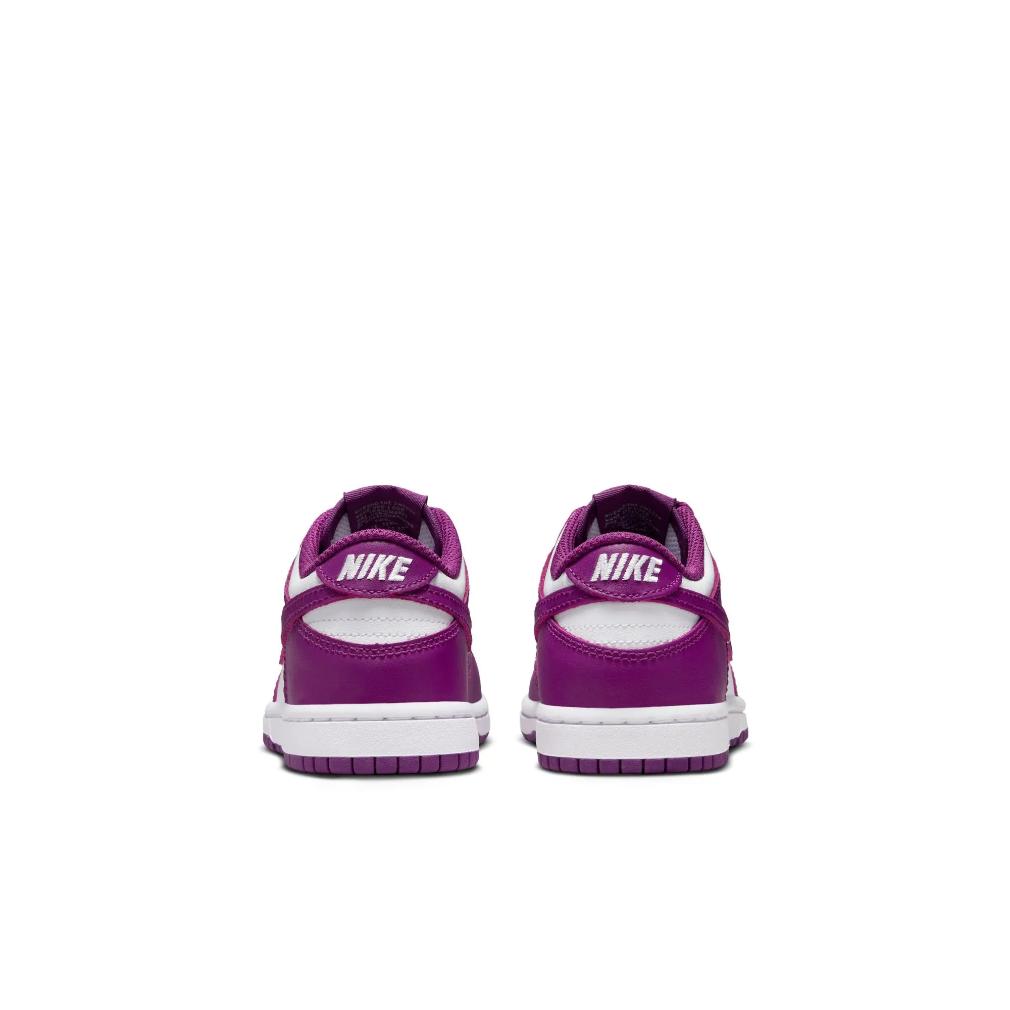 KIDS NIKE DUNK LOW PS (WHITE/VIOTECH) Asics Shoes On Feet