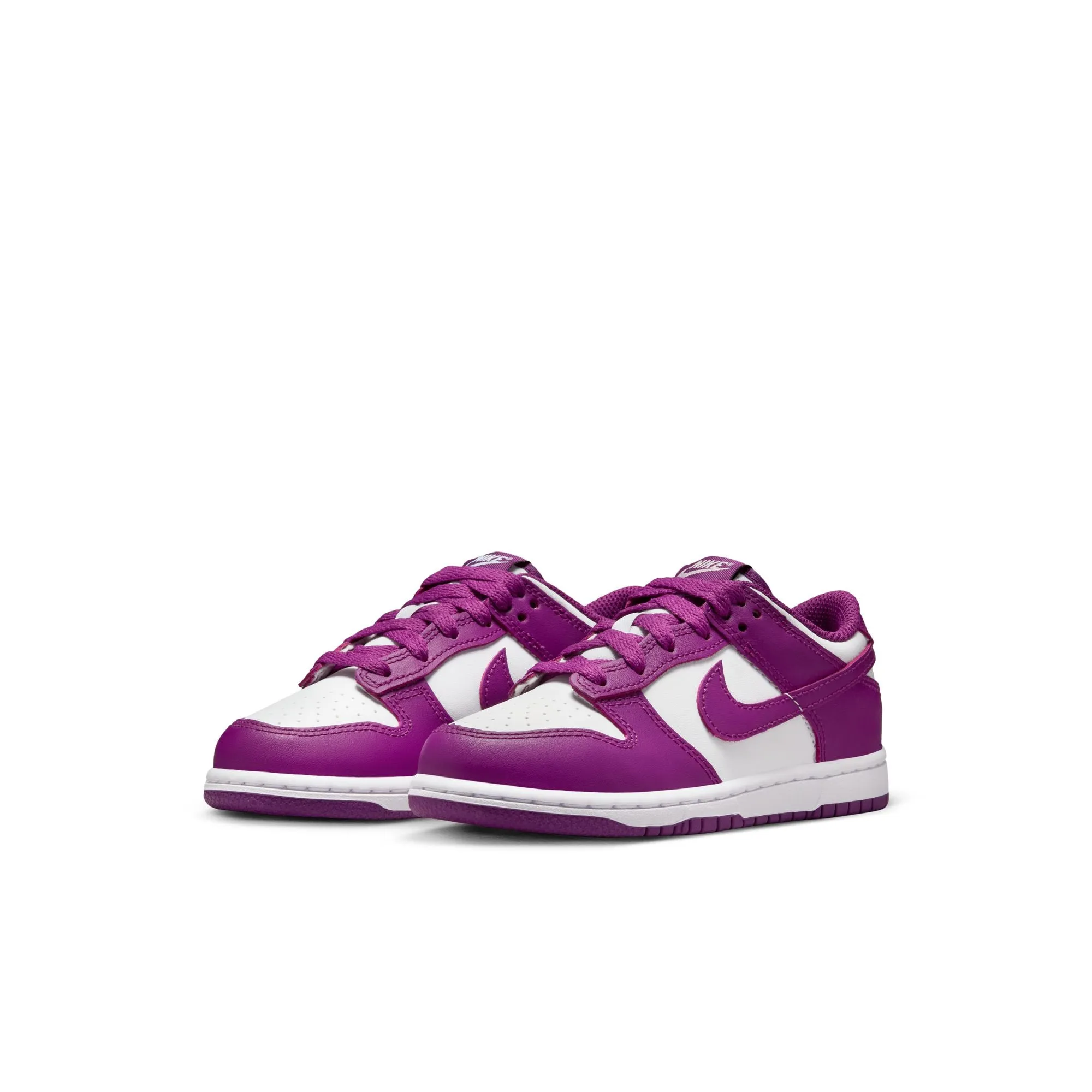 KIDS NIKE DUNK LOW PS (WHITE/VIOTECH) Asics 2e Tennis Shoes