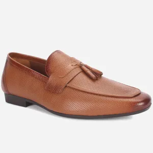 Flat Shoe Trample Men "ASTON" Leather Slide In Loafers Shoes