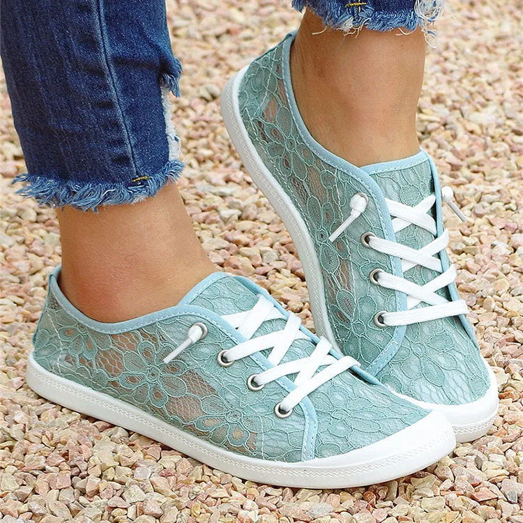 Lace Flats Shoes Summer Fashion Casual Shoes Women Snakeskin Casual Shoes
