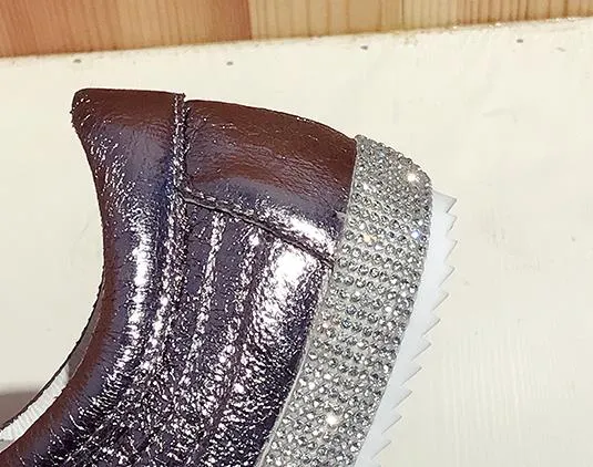 Sneakers Women Golden/Silver Shoes Originals Sneakers