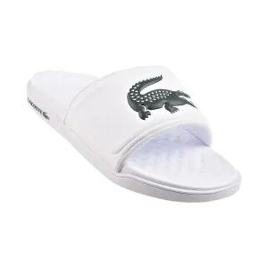 Lacoste Croco Dualiste 0922 CMA Men's Slides White/Dark Green My Slippers