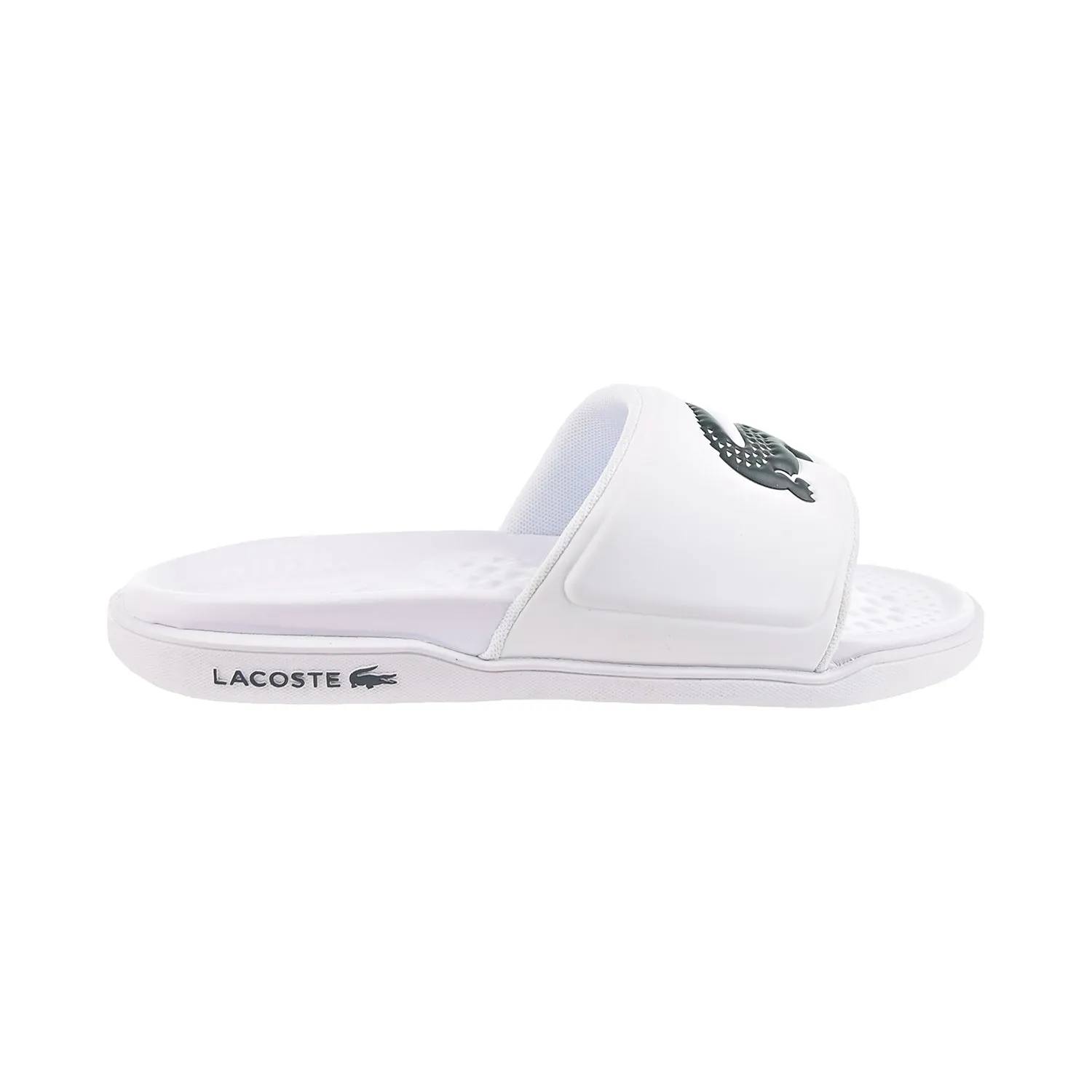 House Slippers Amazon Lacoste Croco Dualiste 0922 CMA Men's Slides White/Dark Green