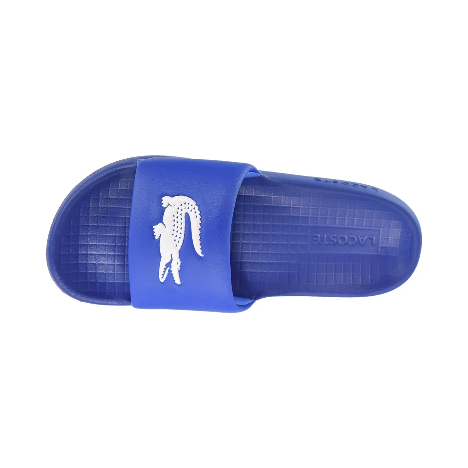 Lacoste Serve contrast logo Men's Slides Dark Blue Clohve Platform Slide Sandals