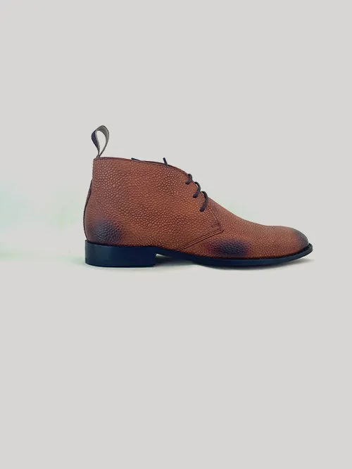 Wide Width And Wide Calf Boots Lakka Chukka Boot - Med Brown Grain