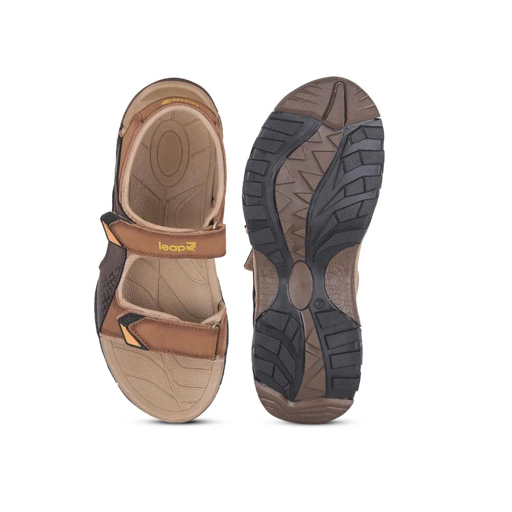 Slide Heel Sandals Leap7x By Liberty Mens ALBANIA Tan Sporty Casual Sandal