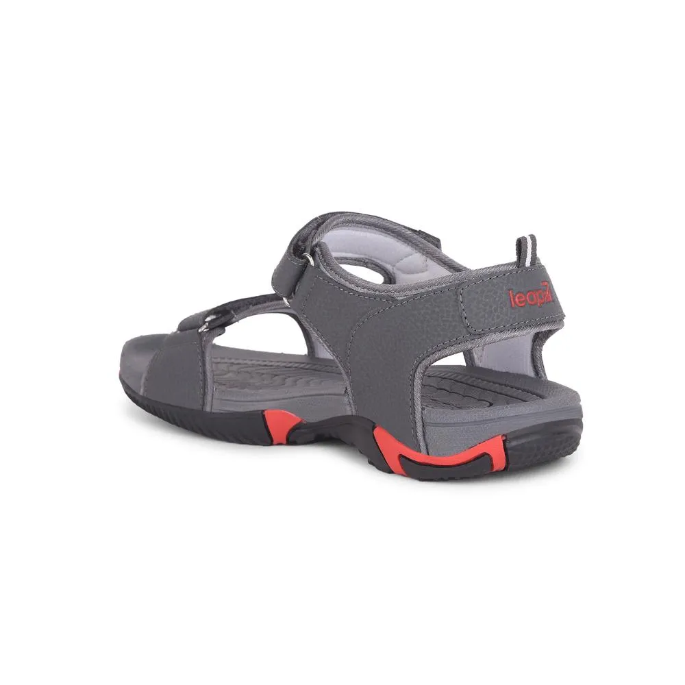 Leap7x By Liberty Mens ANDORRA Grey Sporty Casual Sandal Gumbies Sandals