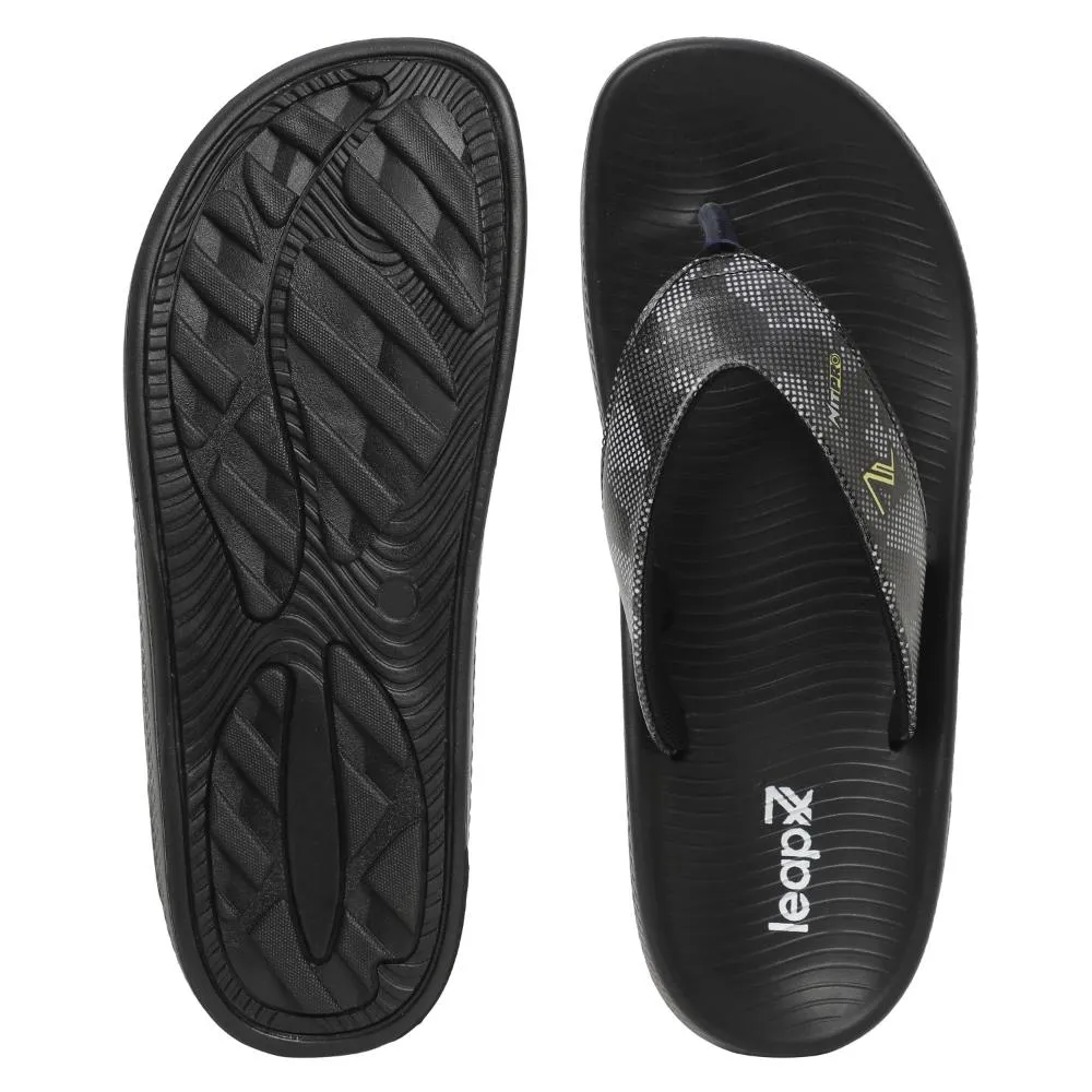 Leap7x By Liberty NITWALK-3 Casual Slides For Mens (Black) Sandals Hide Bunions