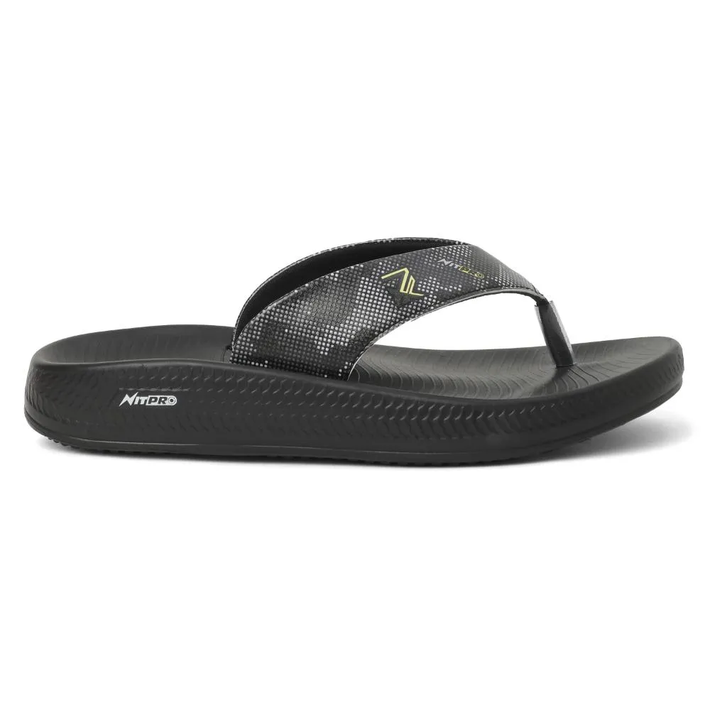Leap7x By Liberty NITWALK-3 Casual Slides For Mens (Black) Worishofer Sandals