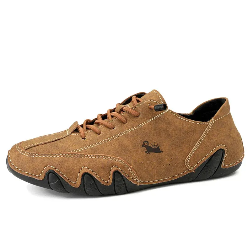 Leather Shoes for Men Casual Sneakers 2023 Waterproof Motorcycle Ankle Boots Italian Brand Men Shoes Luxury High Quality Loafers Casual Shoes For Interview