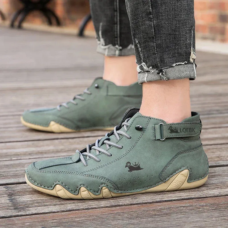 Casual Shoes To Wear With Jeans Leather Shoes for Men Casual Sneakers 2023 Waterproof Motorcycle Ankle Boots Italian Brand Men Shoes Luxury High Quality Loafers