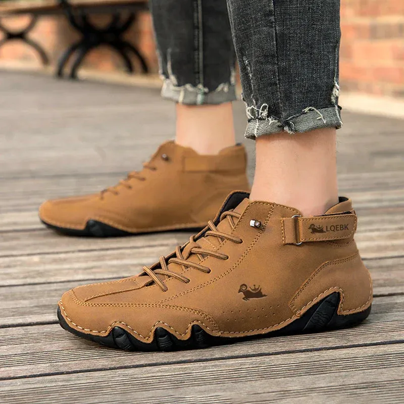 Academy Casual Shoes Leather Shoes for Men Casual Sneakers 2023 Waterproof Motorcycle Ankle Boots Italian Brand Men Shoes Luxury High Quality Loafers