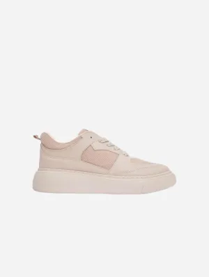 Marshmallow Sneakers Ingrid Vegan Leather Platform Sneakers | Beige