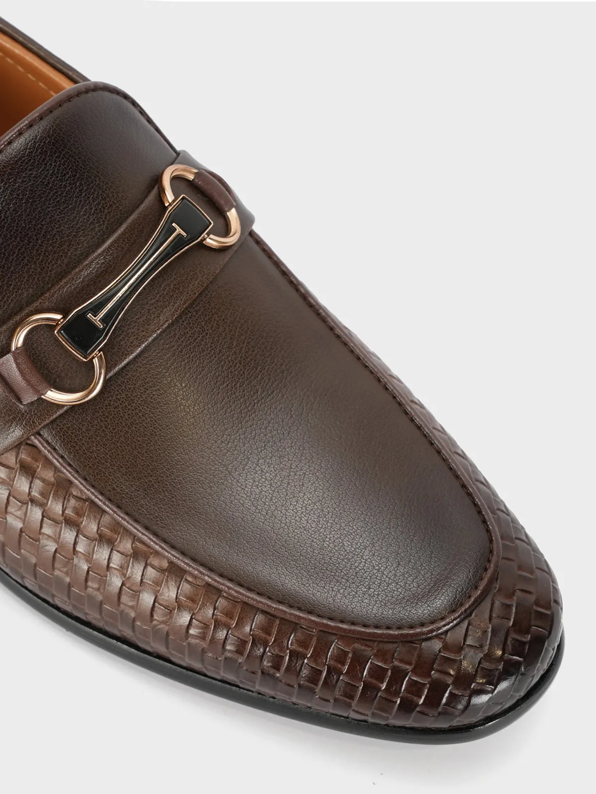 Flat Ballerina Shoes Mens "CHICORY" Leather Formal Textured Shoes