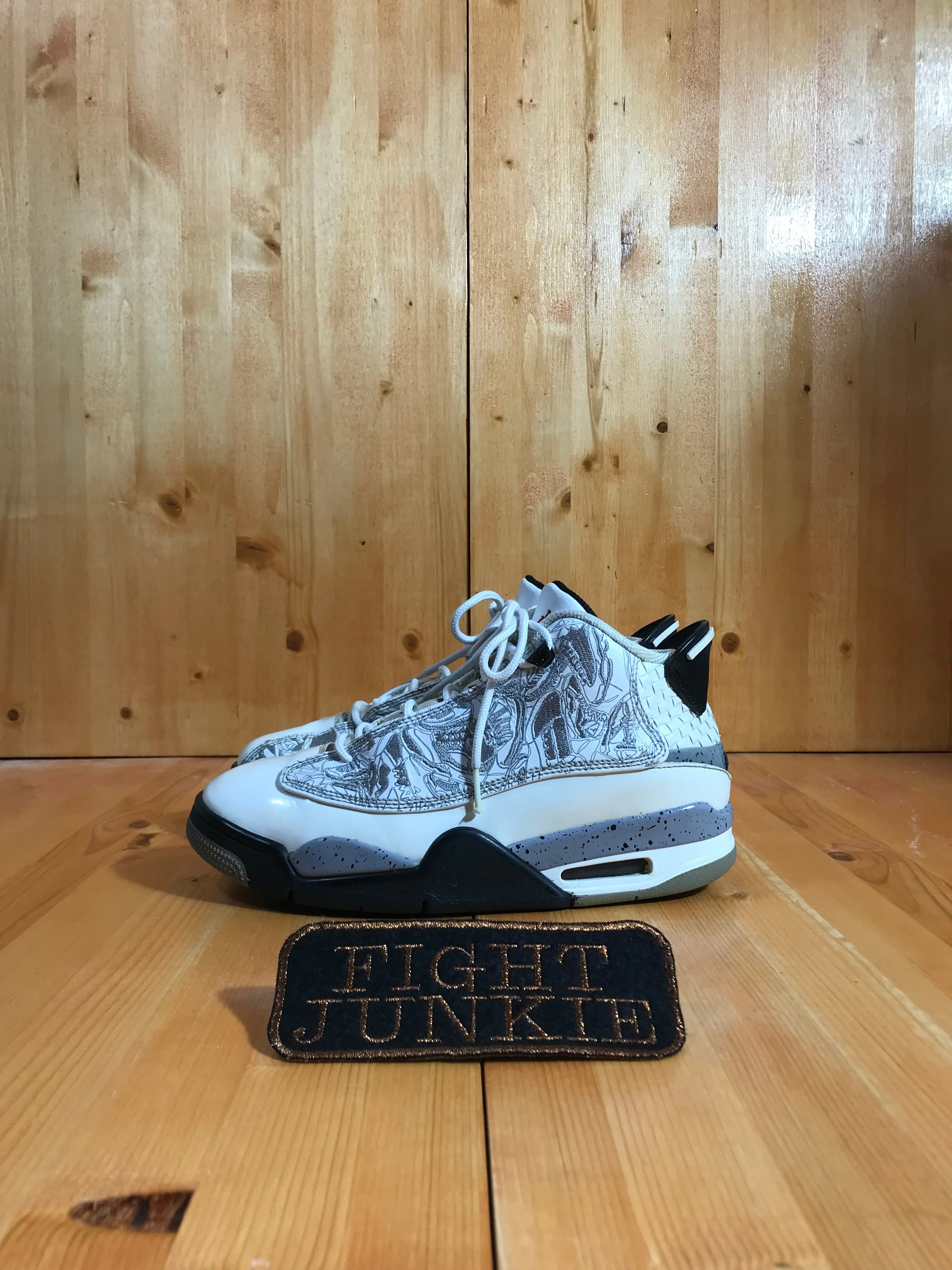 Asics De Colores Running Shoes NIKE RETRO DUB ZERO Youth Size 6.5Y Leather Shoes Sneakers White Cement 311047-105