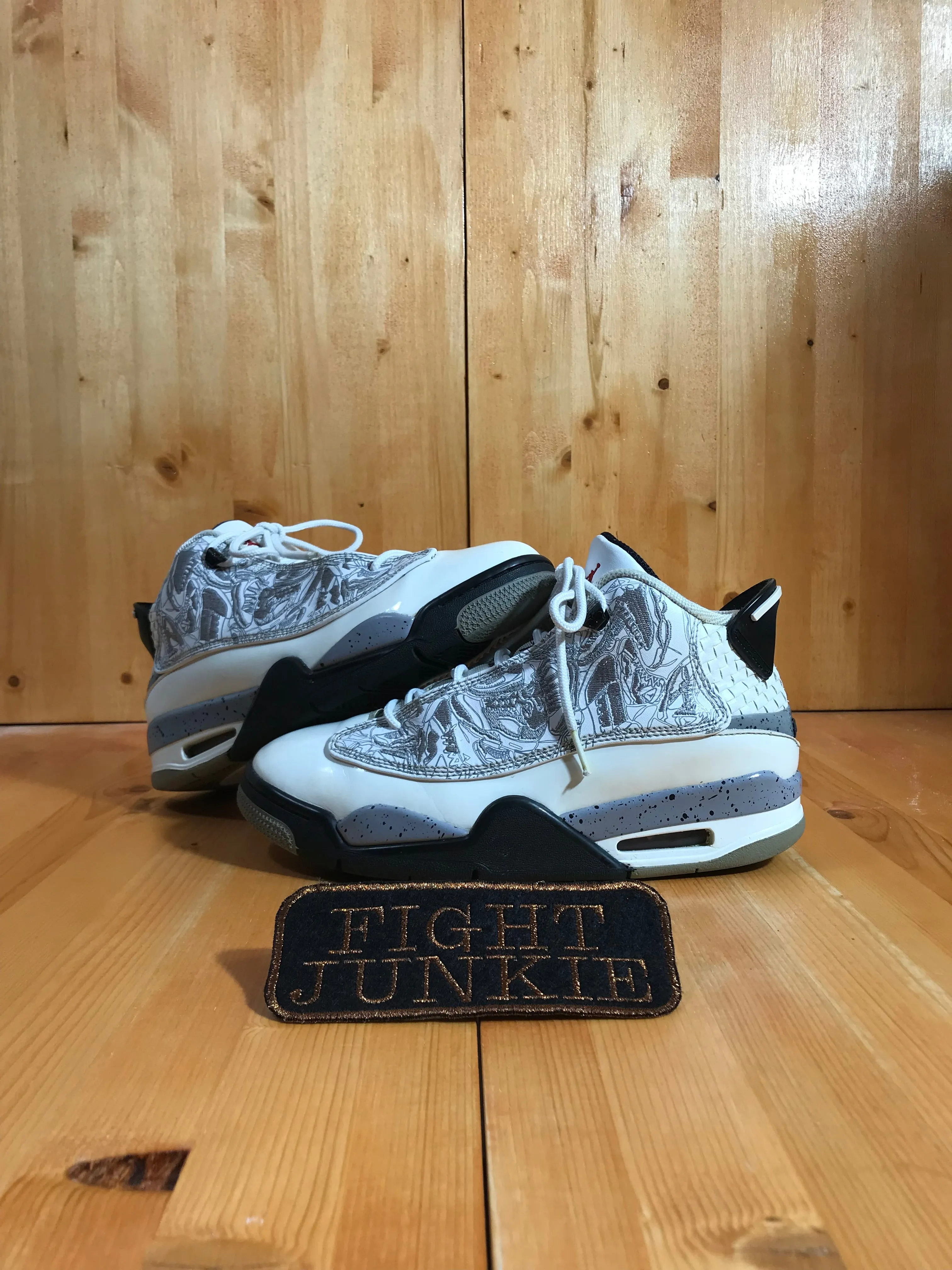 NIKE RETRO DUB ZERO Youth Size 6.5Y Leather Shoes Sneakers White Cement 311047-105 Asics Running Shoes Gel Kayano 20