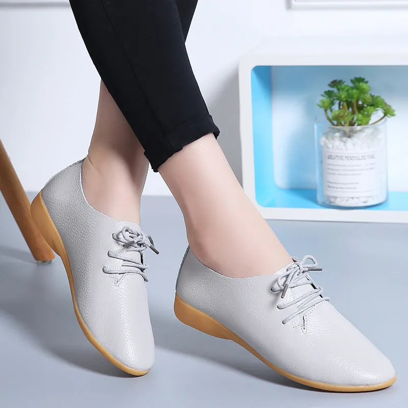 Canvas Shoes Little white shoes women flat British style