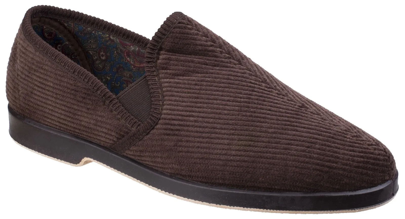 GBS Exeter Mens Full Slipper Slippers Brand With Nut Logo