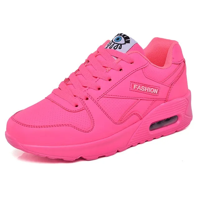 Endura Flat Pedal Shoes Women Sneakers Breathable Outdoor Walking Shoes Woman Mesh Casual Shoes Pink Lace-Up Ladies Shoes 2019 Fashion Female Sneakers