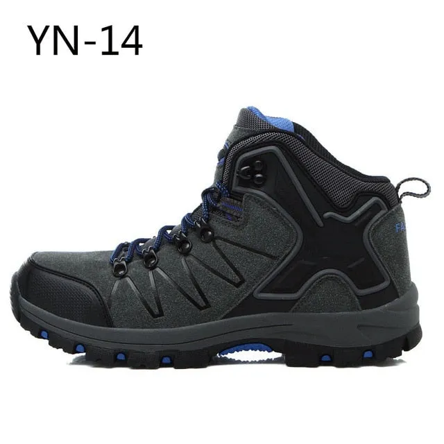 Men Snow Outdoors Men Hiking Shoes Suede Working Warm Boots Leather Men's Boots Men Winter Waterproof Large Size Hiking Shoes Shaped Like Feet