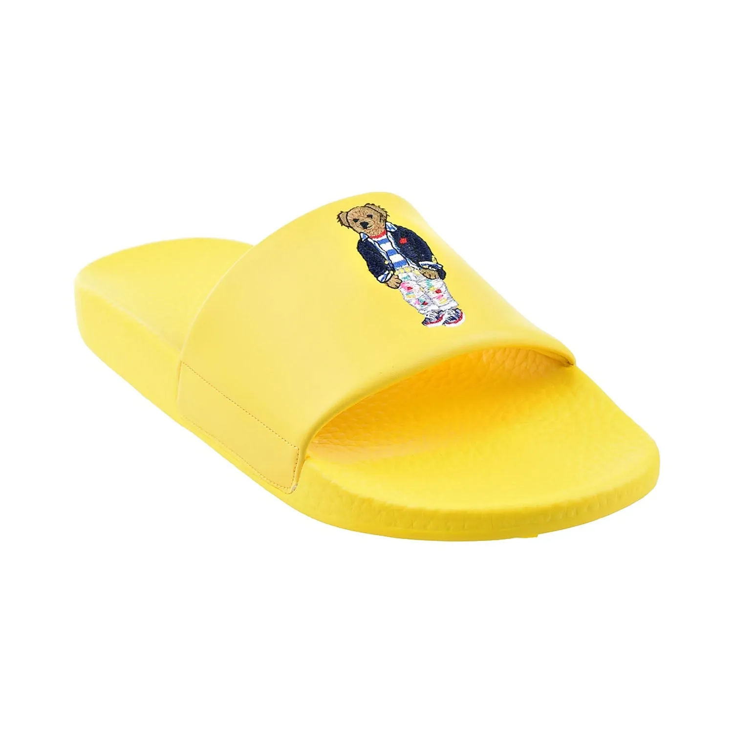 Polo Ralph Lauren Bear Print Men's Slides Yellow I Do Slippers