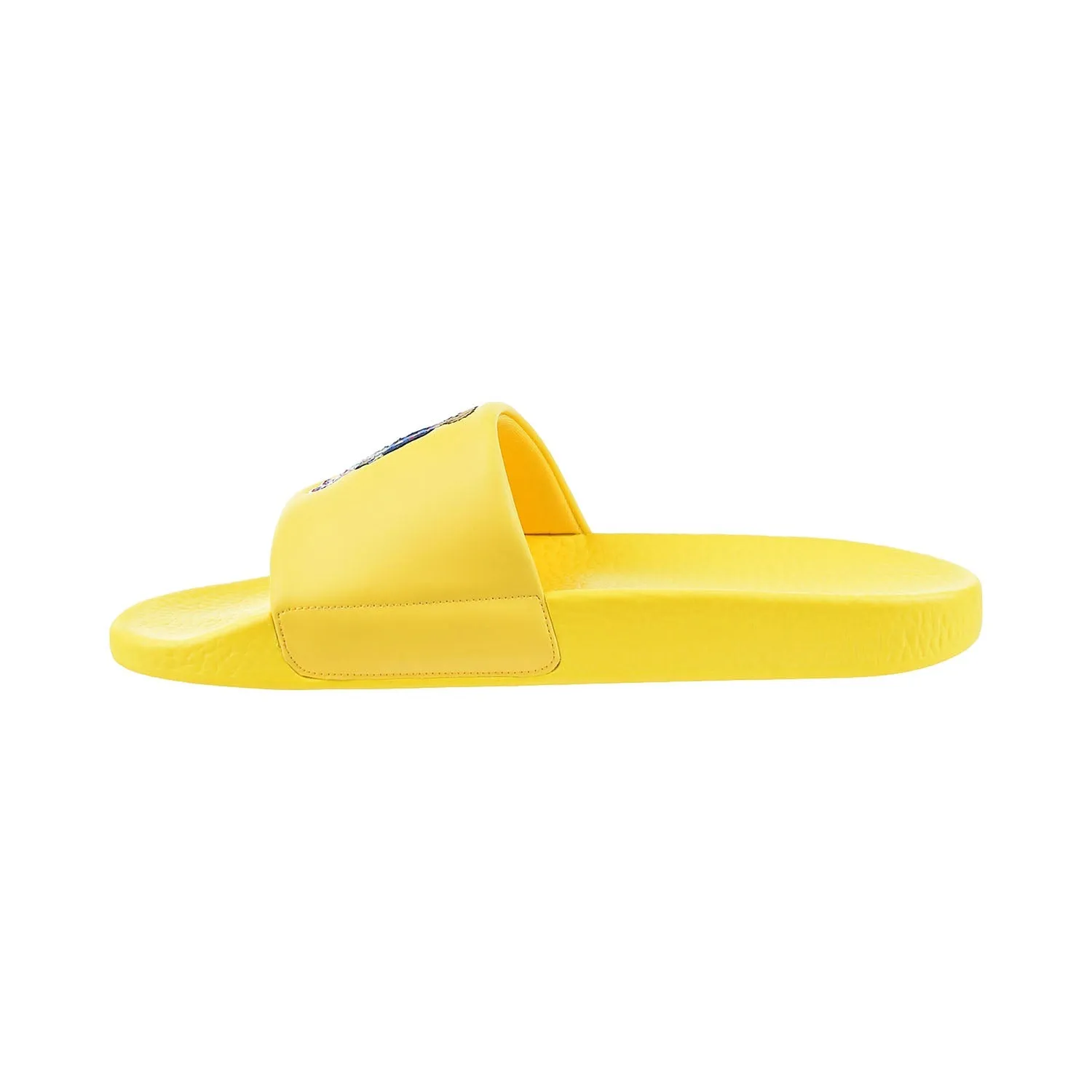 Polo Ralph Lauren Bear Print Men's Slides Yellow Pink Slides