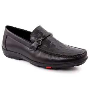 Men "HARRY" Penny Strap Moc Toe Slip On Casual Moccasin Shoes Leather Sole Flat Shoes