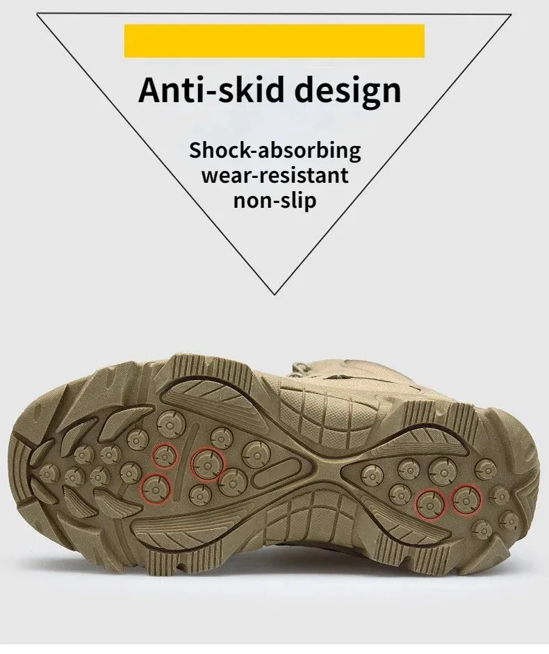 Best Hiking Shoes For Tour Du Mont Blanc Men Boots Outdoor Men's Cow Suede Ankle Boots Safety Ankle Boots Work Shoes for Men Waterproof Camping Hiking Shoes 2024